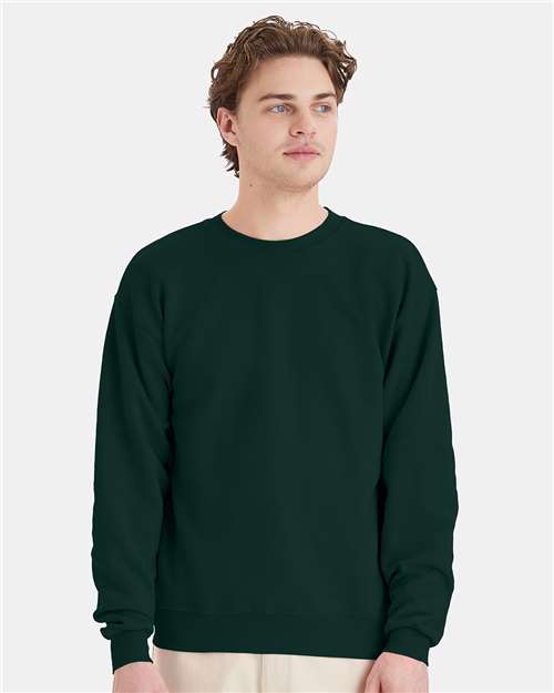 Hanes - Sudadera unisex EcoSmart® de cuello redondo - P160