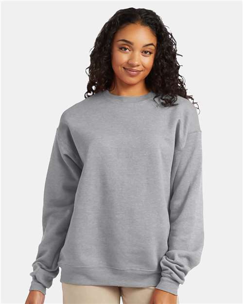 Hanes - Sudadera unisex EcoSmart® de cuello redondo - P160