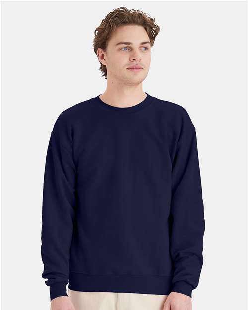 Hanes - Sudadera unisex EcoSmart® de cuello redondo - P160