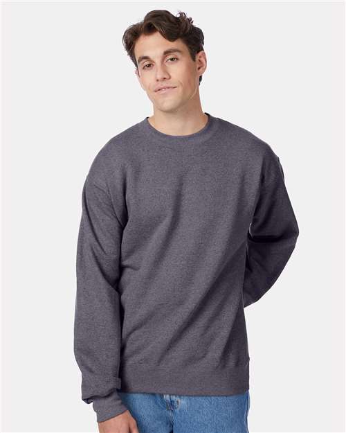 Hanes - Sudadera unisex de cuello redondo Ultimate Cotton® - F260