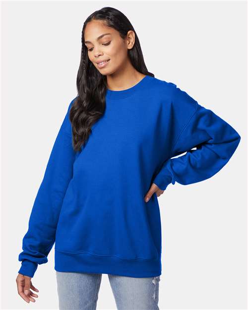 Hanes - Sudadera unisex de cuello redondo Ultimate Cotton® - F260