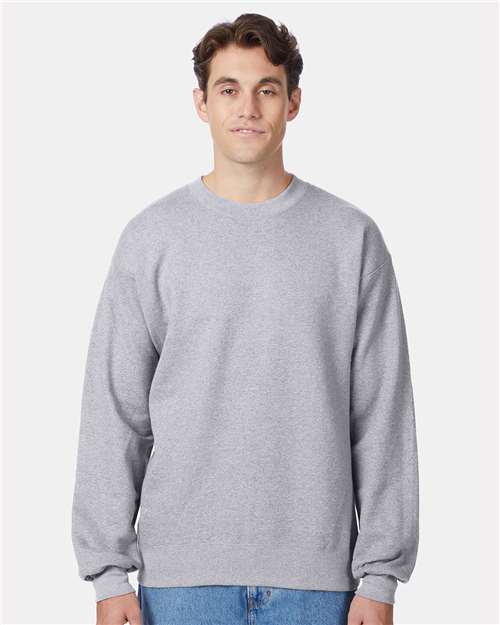 Hanes - Sudadera unisex de cuello redondo Ultimate Cotton® - F260