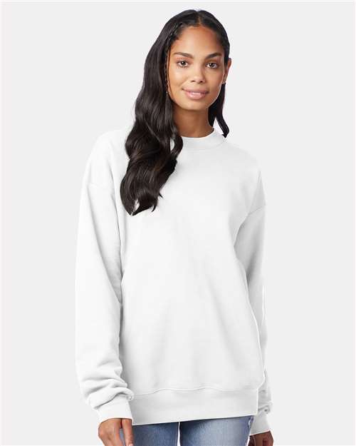 Hanes - Sudadera unisex de cuello redondo Ultimate Cotton® - F260