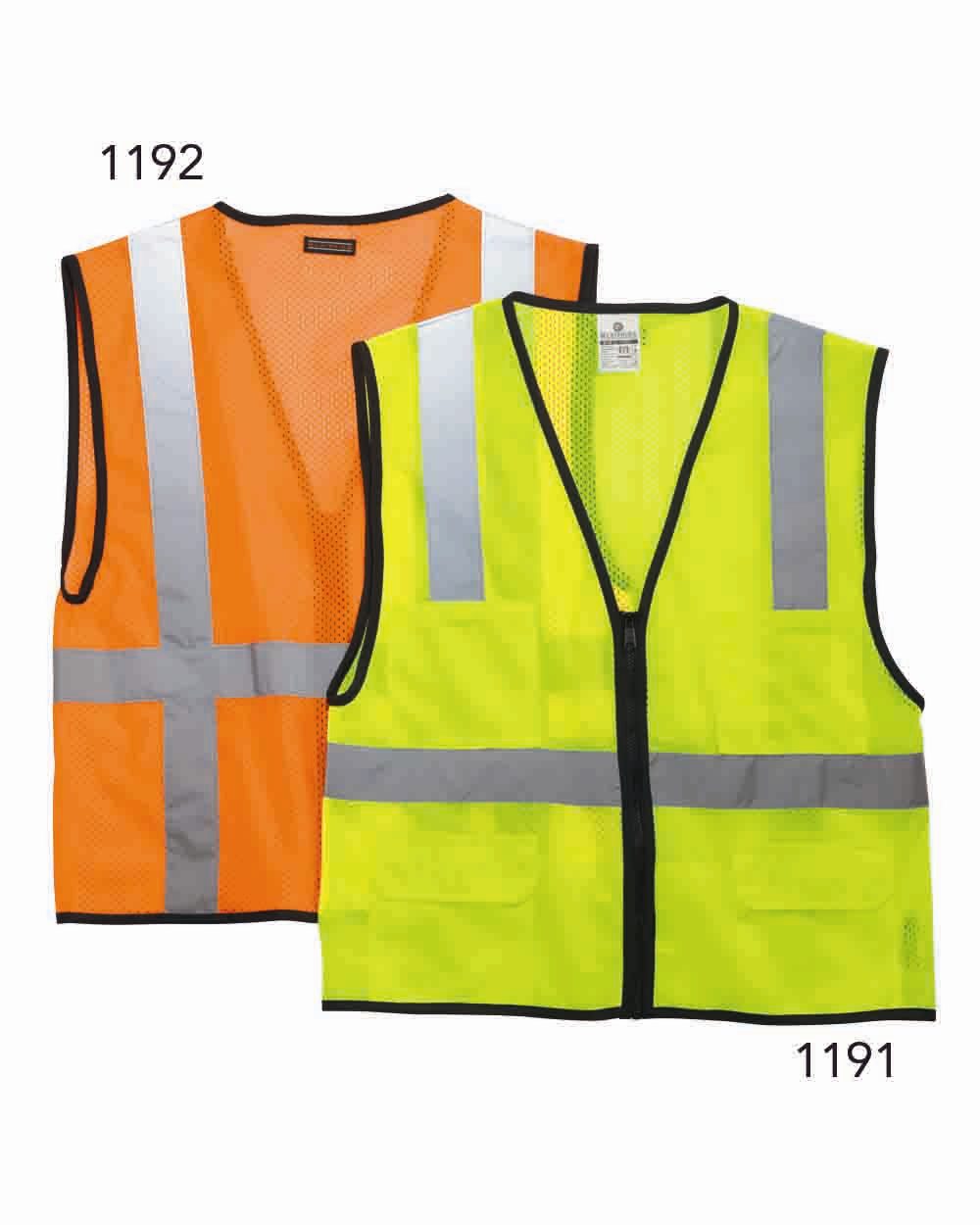 Kishigo - Chaleco unisex económico de malla con 6 bolsillos - 1191-1192