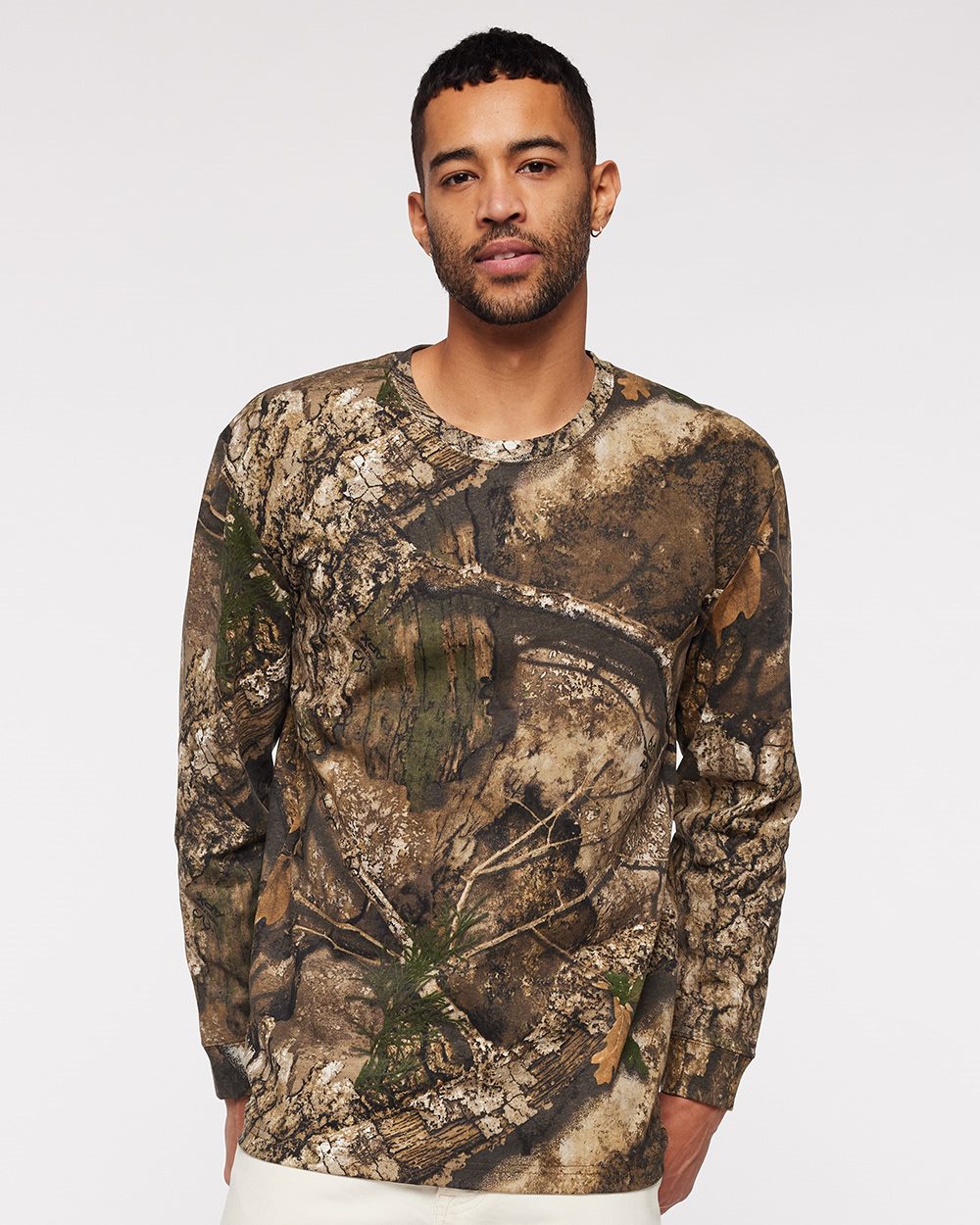 Code Five - Camiseta de manga larga con camuflaje Realtree® para hombre - 3981