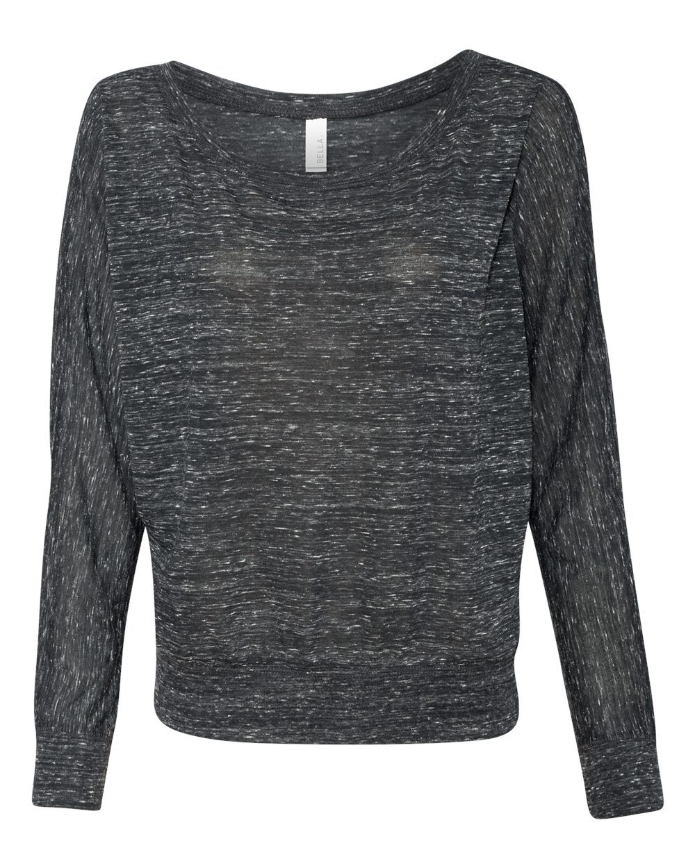 BELLA + CANVAS - Camiseta holgada de manga larga con hombros descubiertos para mujer - 8850