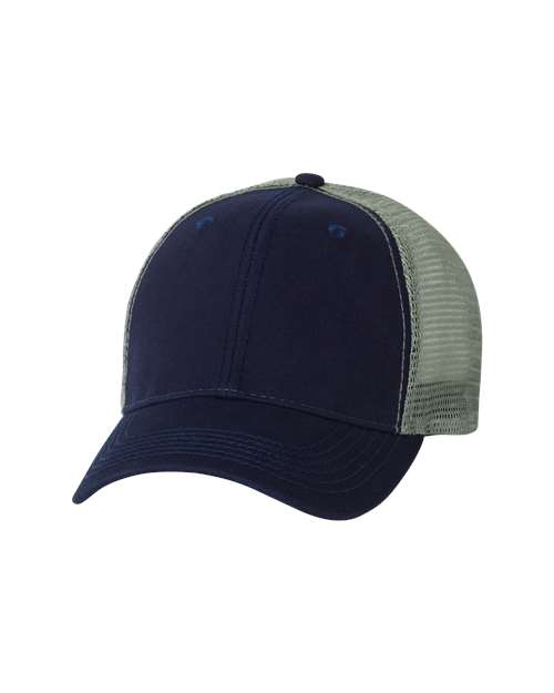 Valucap - Bio-Washed Trucker Cap - AH80