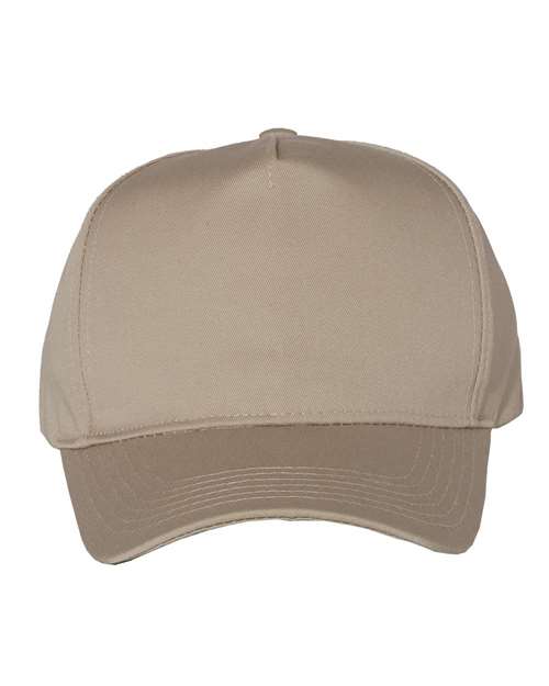 Valucap - Gorra de sarga de cinco paneles - 8869