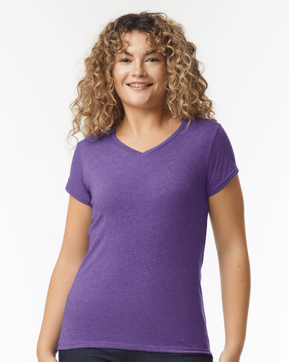 Gildan - Camiseta Softstyle® con cuello en V para mujer - 64V00L