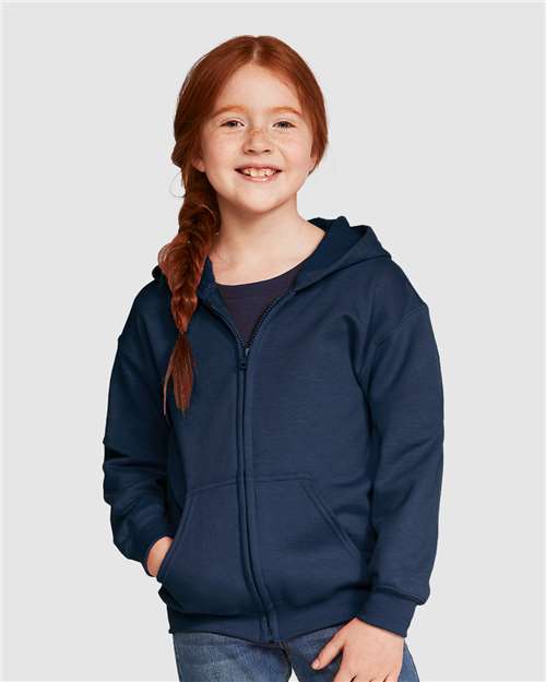 Gildan - Youth Heavy Blend™ Full-Zip Hooded Sweatshirt - 18600B
