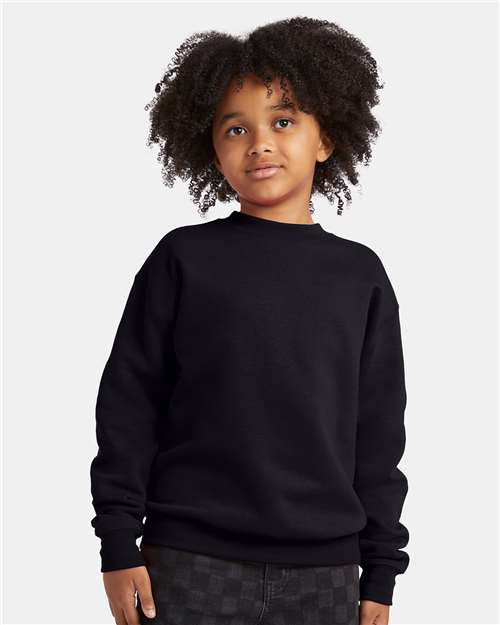 Hanes - Sudadera de cuello redondo EcoSmart® para jóvenes - P360