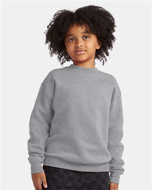 Hanes - Sudadera de cuello redondo EcoSmart® para jóvenes - P360