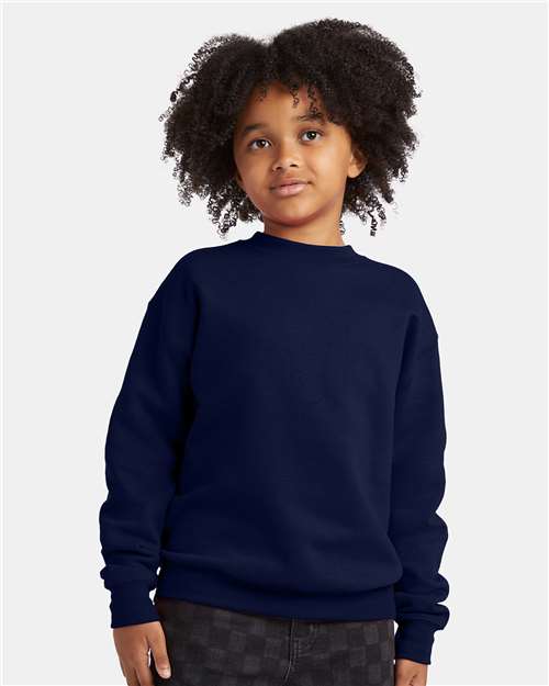 Hanes - Sudadera de cuello redondo EcoSmart® para jóvenes - P360