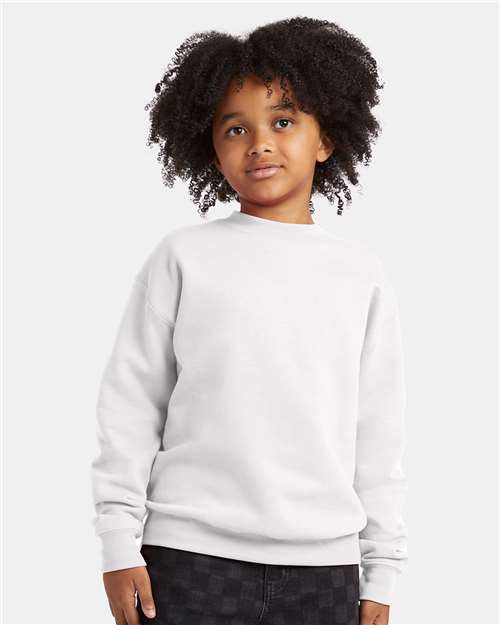 Hanes - Sudadera de cuello redondo EcoSmart® para jóvenes - P360