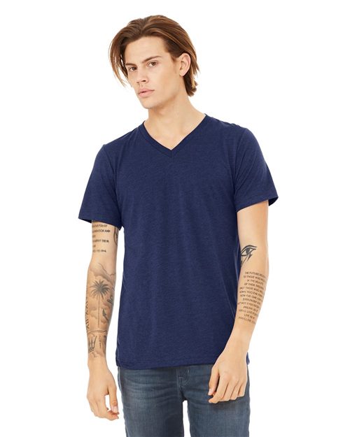 BELLA + CANVAS - Unisex Triblend V-Neck Tee - 3415