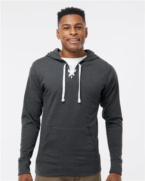 J. America - Sudadera unisex con capucha y encaje deportivo - 8231