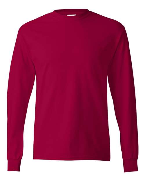 Hanes - Camiseta de manga larga auténtica - 5586