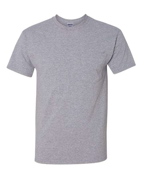 JERZEES - Camiseta unisex Dri-Power® 50/50 con bolsillo - 29MPR