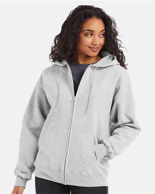 Hanes - Unisex Ultimate Cotton® Full-Zip Hooded Sweatshirt - F280