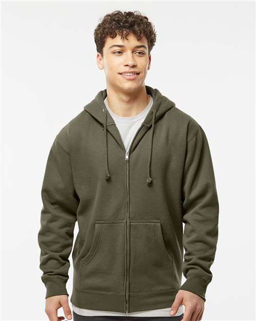 Independent Trading Co. - Sudadera unisex con capucha y cremallera completa - IND4000Z