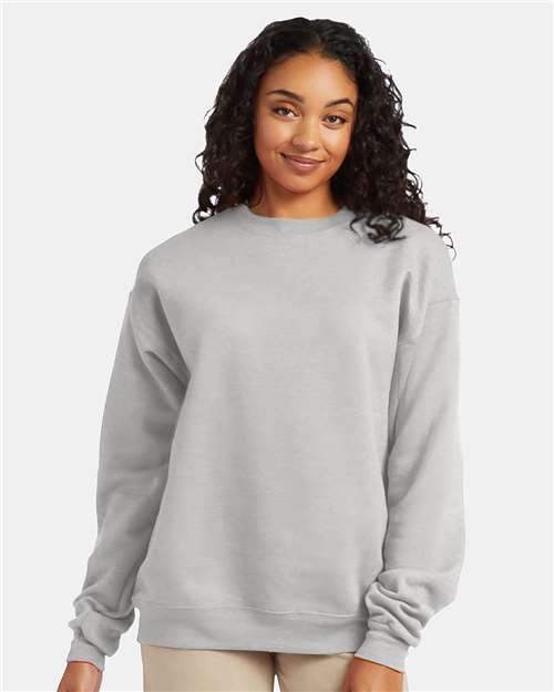 Hanes - Sudadera unisex EcoSmart® de cuello redondo - P160