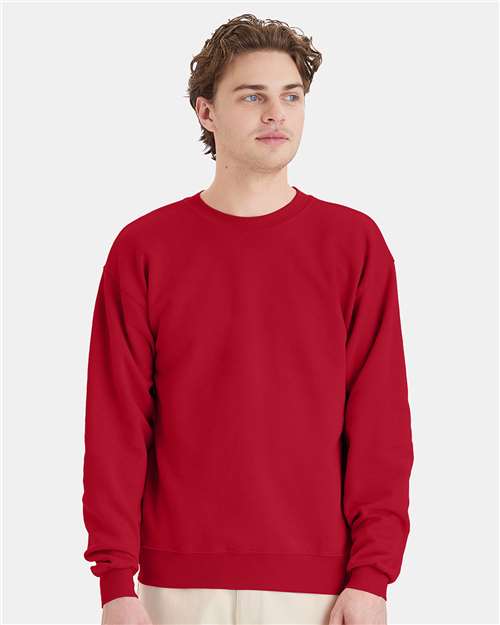 Hanes - Sudadera unisex EcoSmart® de cuello redondo - P160