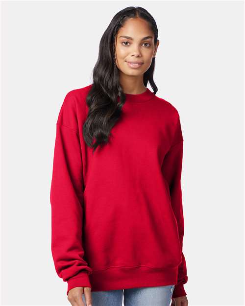 Hanes - Sudadera unisex de cuello redondo Ultimate Cotton® - F260