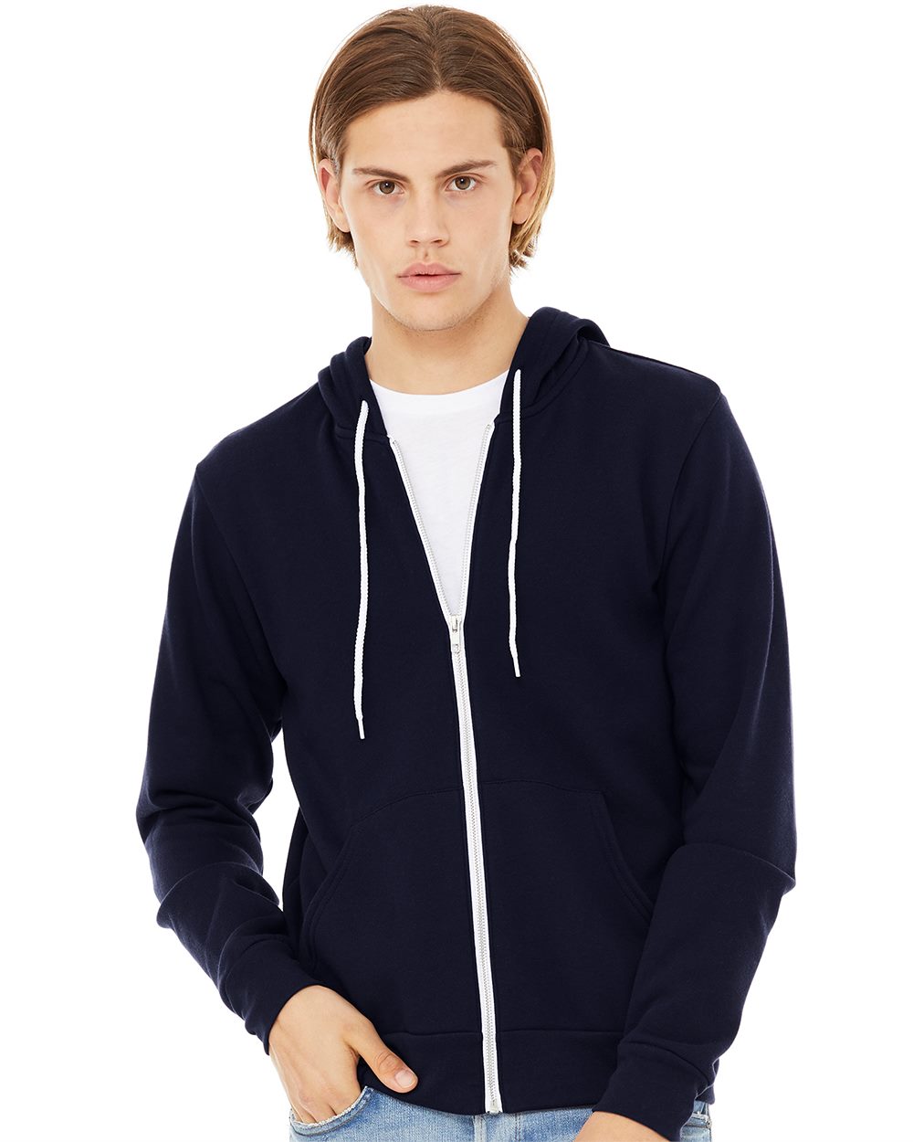 BELLA + CANVAS - Unisex Sponge Fleece Full-Zip Hoodie Sweatshirt - 3739