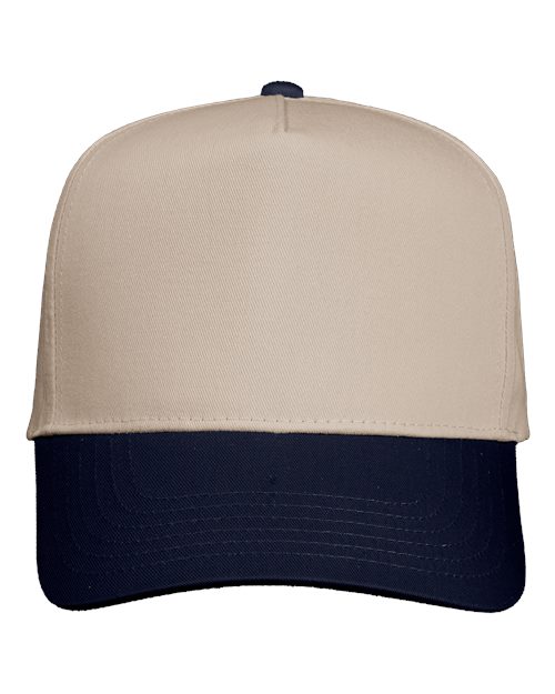 Valucap - Gorra de sarga de cinco paneles - 8869