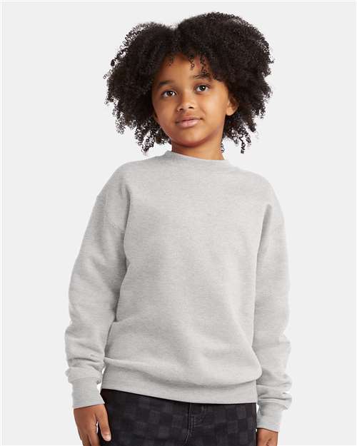 Hanes - Sudadera de cuello redondo EcoSmart® para jóvenes - P360