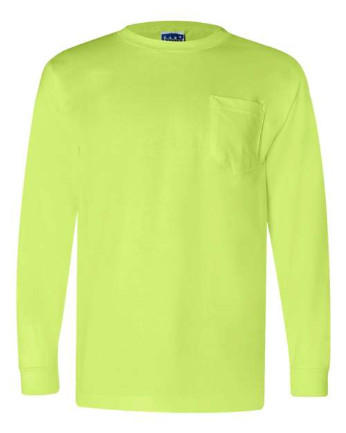 Bayside - Unisex Union-Made Long Sleeve Pocket T-Shirt - 3055