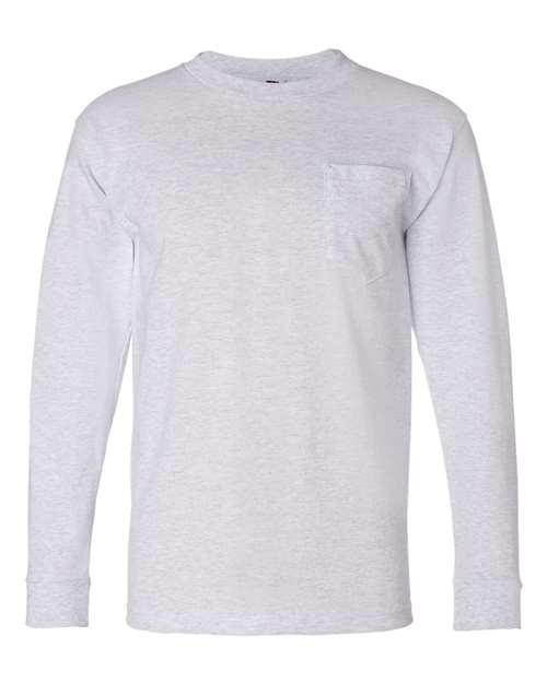 Bayside - Unisex USA-Made Long Sleeve Pocket T-Shirt - 8100