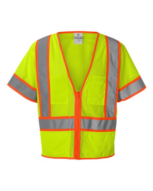 Kishigo - Chaleco de malla unisex Ultra-Cool™ con seis bolsillos - 1242-1243