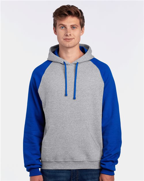 JERZEES - Unisex Nublend® Colorblocked Raglan Hooded Sweatshirt - 96CR