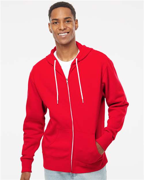 Independent Trading Co. - Sudadera unisex ligera con capucha y cremallera completa - AFX90UNZ