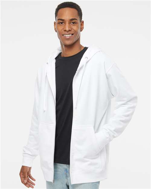 Independent Trading Co. - Sudadera unisex de peso medio con capucha y cremallera completa - SS4500Z