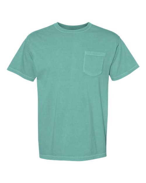 Comfort Colors - Camiseta unisex de tejido pesado con bolsillo y teñido en prenda - 6030