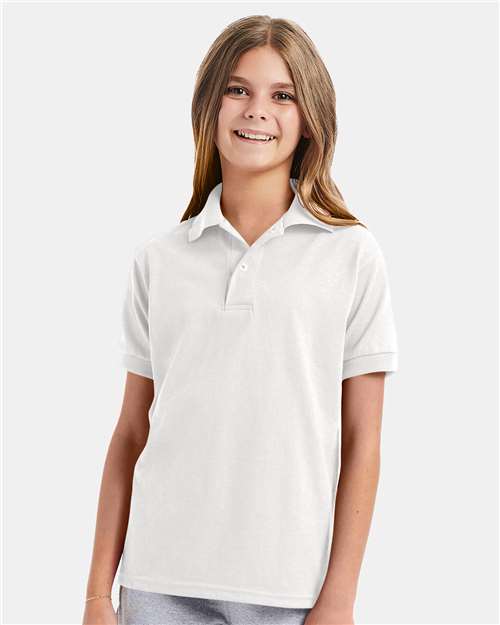 Hanes - Youth EcoSmart® Jersey Polo - 054Y