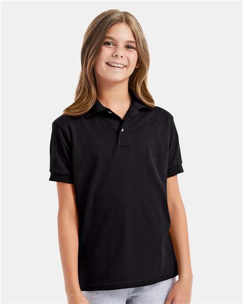 Hanes - Youth EcoSmart® Jersey Polo - 054Y