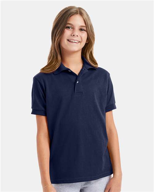 Hanes - Youth EcoSmart® Jersey Polo - 054Y
