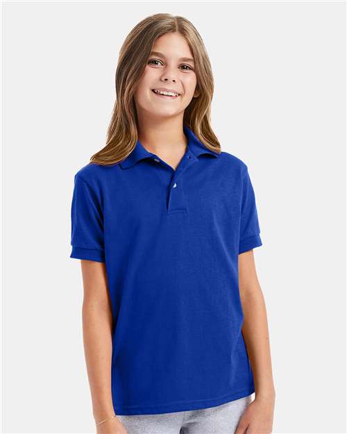Hanes - Youth EcoSmart® Jersey Polo - 054Y