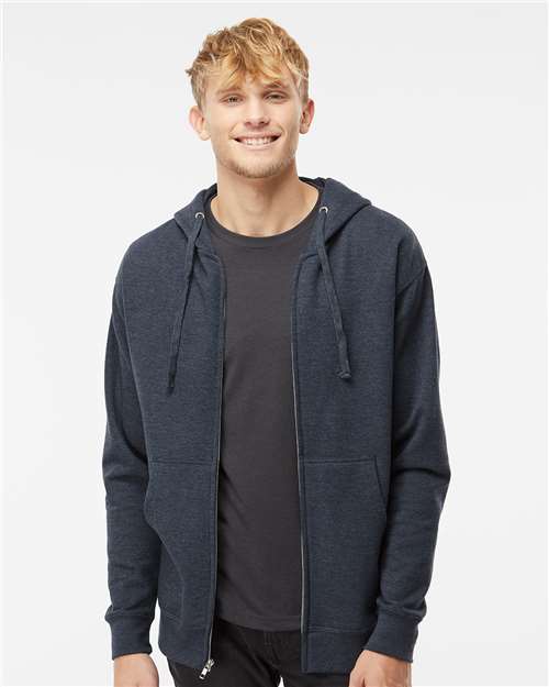 Independent Trading Co. - Sudadera unisex de peso medio con capucha y cremallera completa - SS4500Z