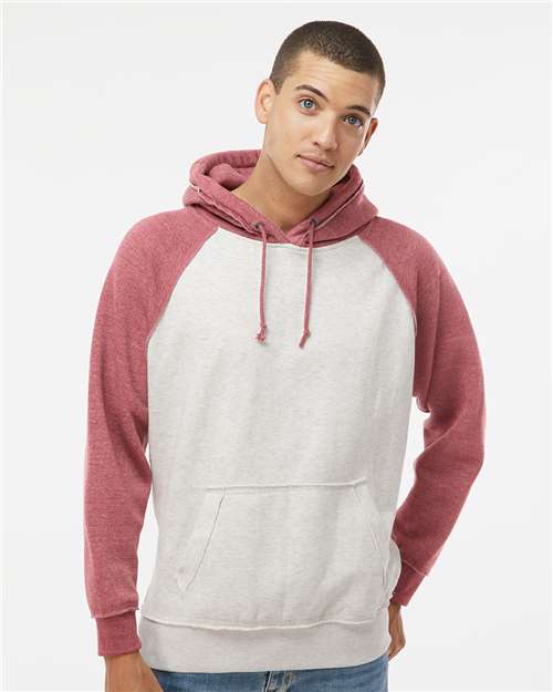 J. America - Men's Vintage Heather Hooded Sweatshirt - 8885