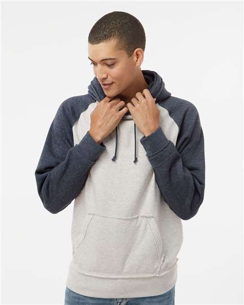 J. America - Men's Vintage Heather Hooded Sweatshirt - 8885