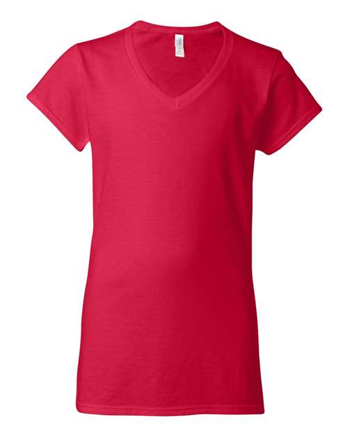 Gildan - Camiseta Softstyle® con cuello en V para mujer - 64V00L