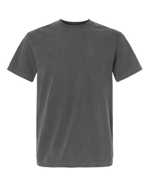 Comfort Colors - Camiseta unisex de tejido pesado con bolsillo y teñido en prenda - 6030