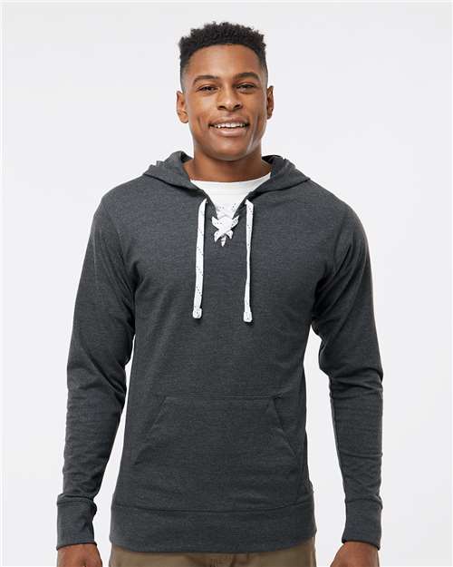 J. America - Sudadera unisex con capucha y encaje deportivo - 8231