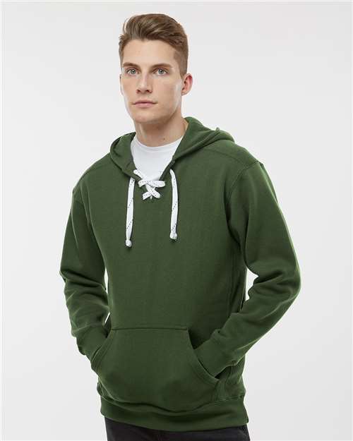 J. America - Men's Sport Lace Hooded Sweatshirt - 8830