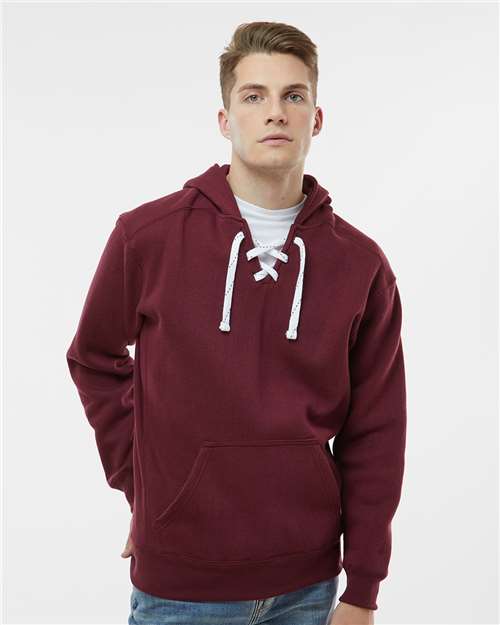 J. America - Men's Sport Lace Hooded Sweatshirt - 8830