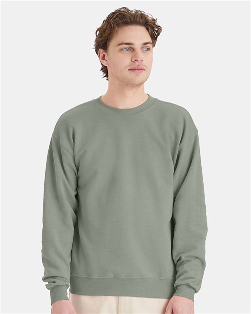 Hanes - Sudadera unisex EcoSmart® de cuello redondo - P160